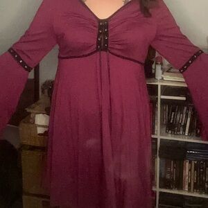 SHEIN empire waist bell sleeve dress 2xl